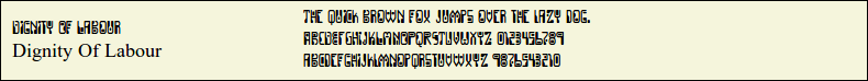 Picture Preview of The Font Dignity Of Labour 