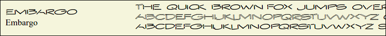 Picture Preview of The Font Embargo 