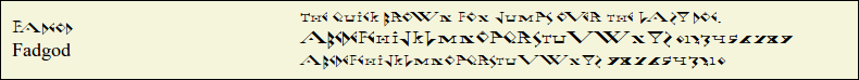Picture Preview of The Font Fadgod 