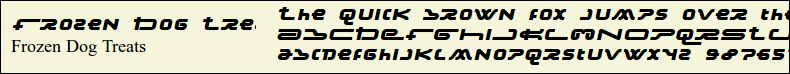 Picture Preview of The Font Frozen Dog Treats 