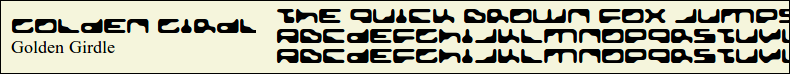 Picture Preview of The Font Golden Girdle 