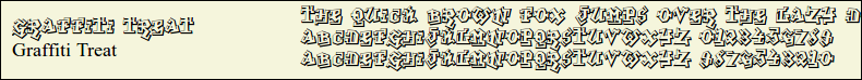 Picture Preview of The Font Graffiti Treat 