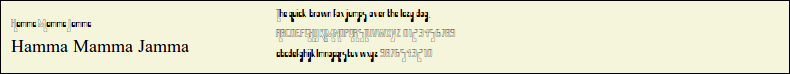 Picture Preview of The Font Hamma Mamma Jamma 