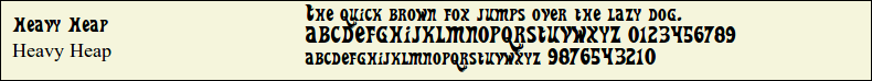 Picture Preview of The Font Heavy Heap 