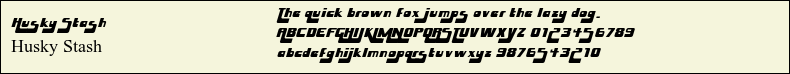 Picture Preview of The Font Husky Stash 