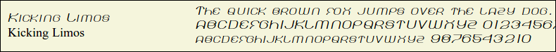 Picture Preview of The Font Kicking Limos 