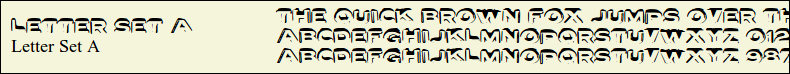 Picture Preview of The Font Letter Set A 