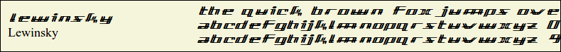 Picture Preview of The Font Lewinsky 