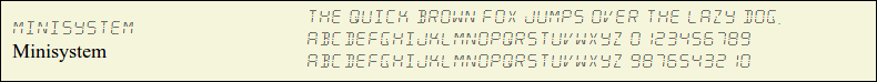 Picture Preview of The Font Minisystem 