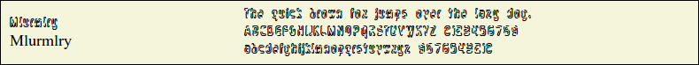 Picture Preview of The Font Mlurmlry 