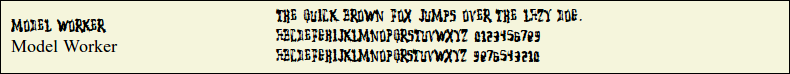 Picture Preview of The Font Model Worker 