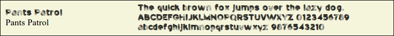 Picture Preview of The Font Pants Patrol 