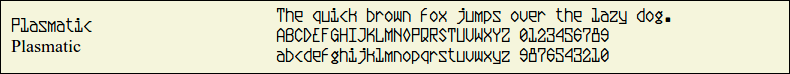 Picture Preview of The Font Plasmatic 