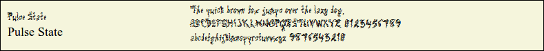 Picture Preview of The Font Pulse State 