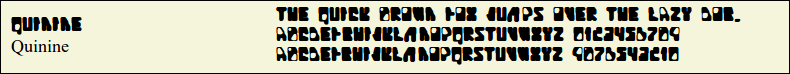Picture Preview of The Font Quinine 
