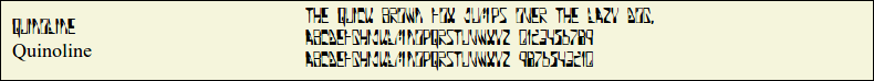 Picture Preview of The Font Quinoline 