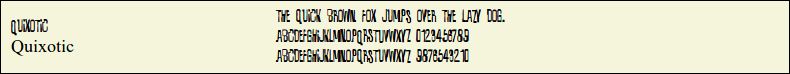 Picture Preview of The Font Quixotic 
