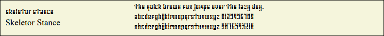 Picture Preview of The Font Skeletor Stance 