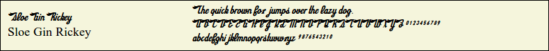 Picture Preview of The Font Sloe Gin Rickey 