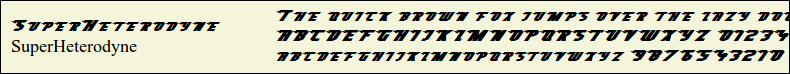 Picture Preview of The Font SuperHeterodyne 