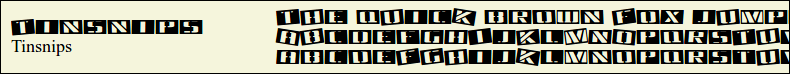 Picture Preview of The Font Tinsnips 