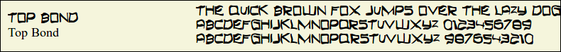 Picture Preview of The Font Top Bond 
