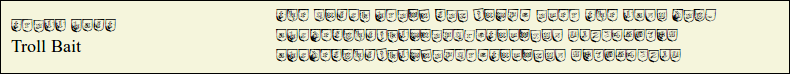 Picture Preview of The Font Troll Bait 
