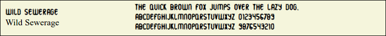 Picture Preview of The Font Wild Sewerage 