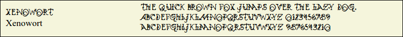 Picture Preview of The Font Xenowort 