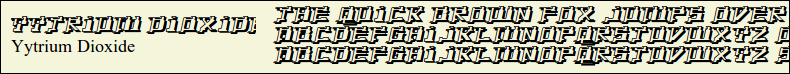 Picture Preview of The Font Yytrium Dioxide 