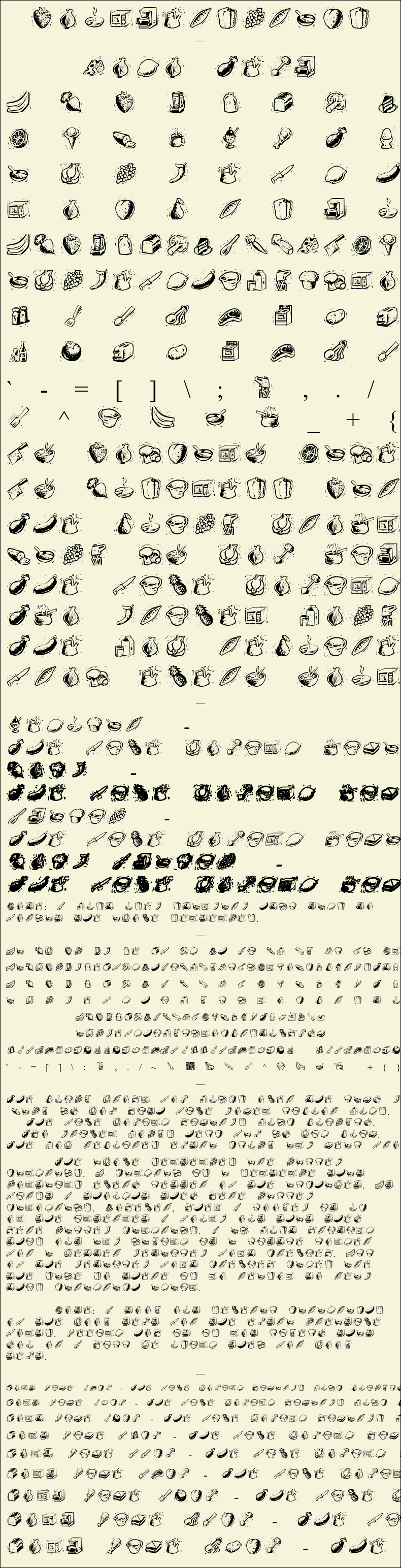 Detailed Picture Preview of The Font - Counterscraps
