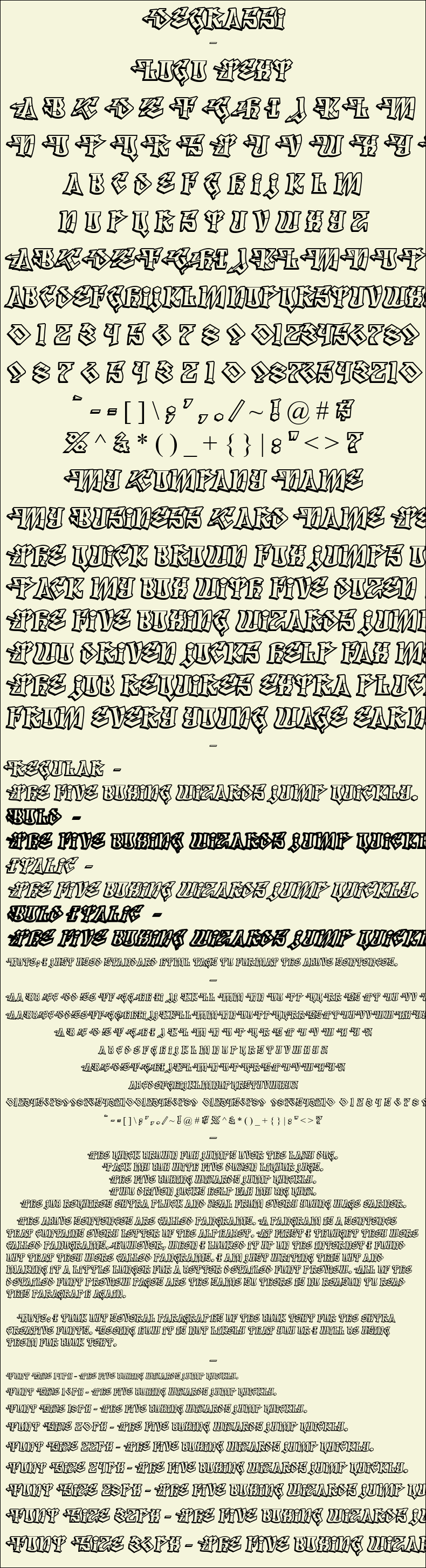 Detailed Picture Preview of The Font - Degrassi